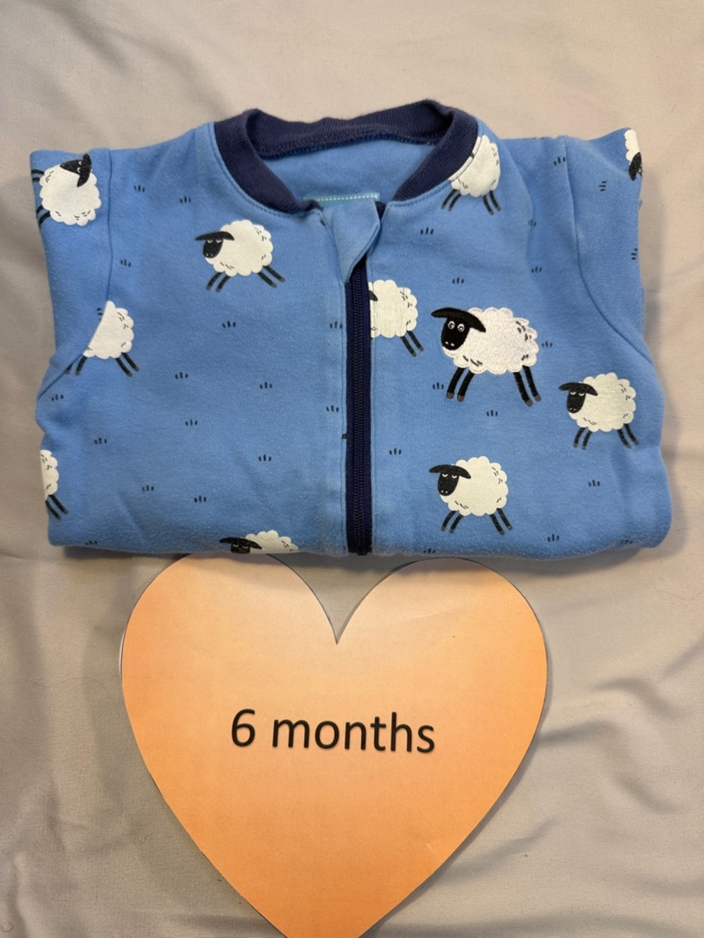 Tuffy - Blue and White Pajama Set with Sheep Design